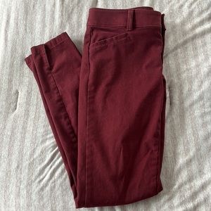 Size 0 LOFT Maroon Pant (Marisa Fit)